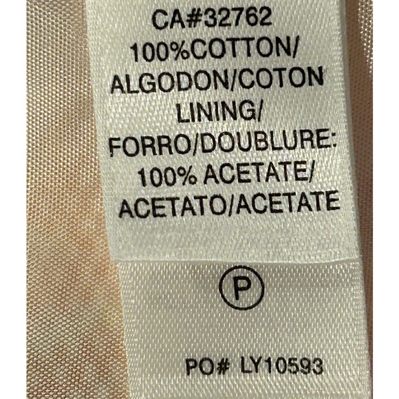 Laundry by Shelli Segal Orange Pink Floral Cap Sleeve Cocktail‎ Dress Sz 2 - Picture 11 of 12